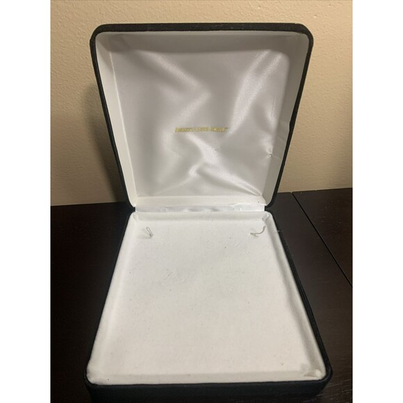 Vintage Collectible America's Leading Jeweler Black Velvet Jewerly Empty Box - Picture 1 of 4
